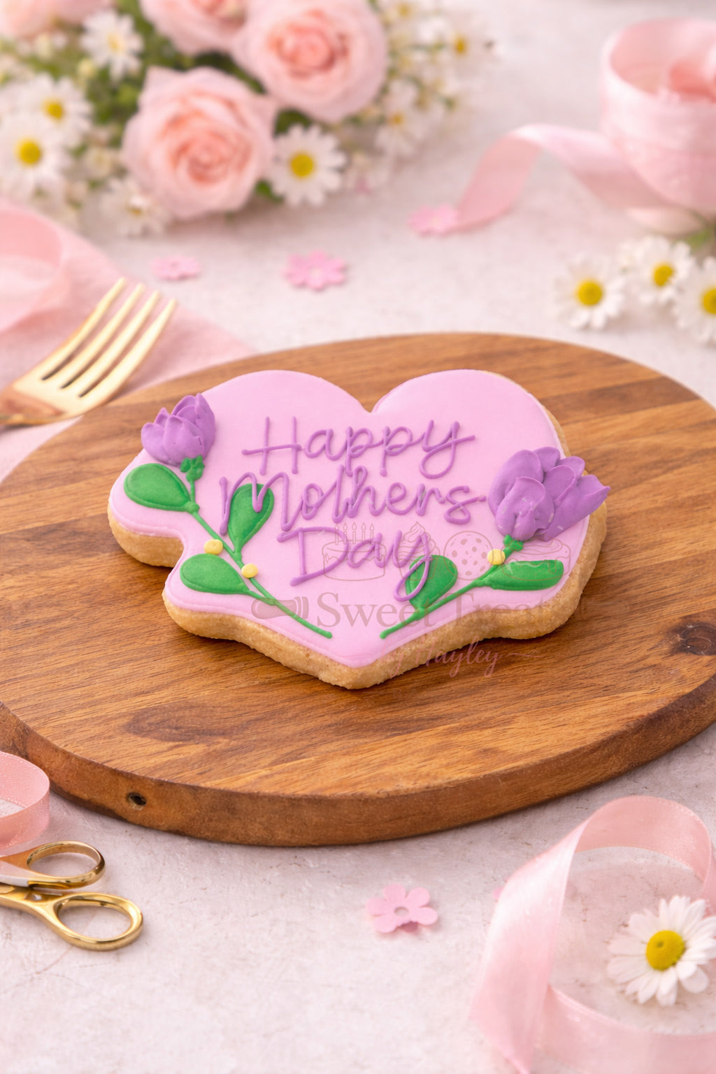 Happy Mother’s Day Floral Heart Single