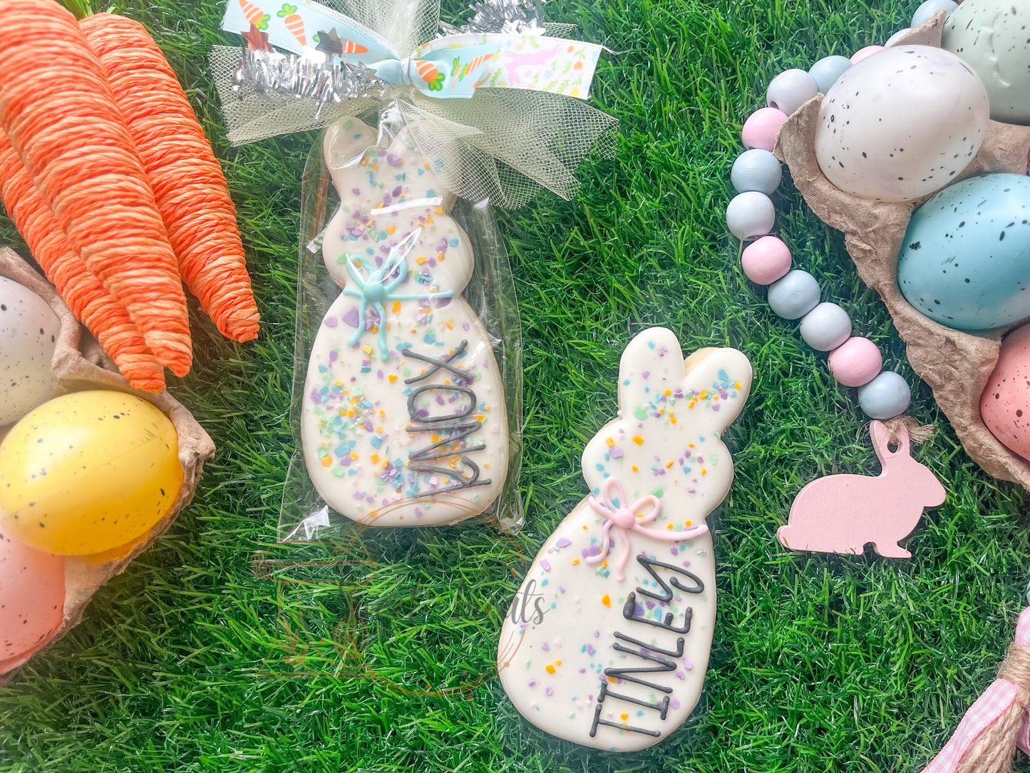 Personalized Bunny- Full size cookie