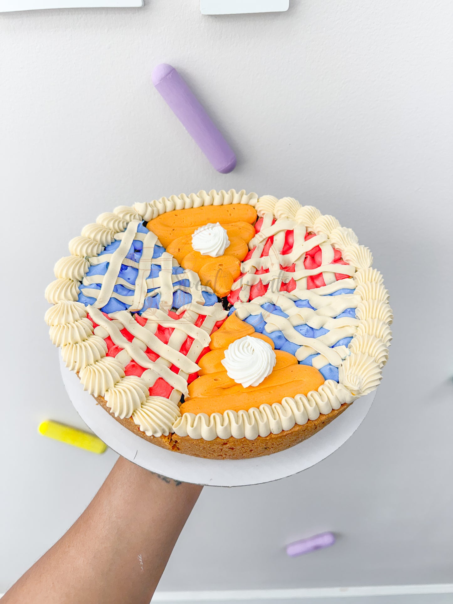 Pie Theme Cookie Cake