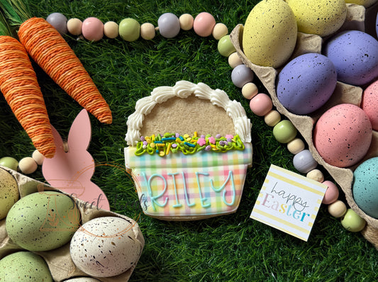 Full size Easter Basket cookie