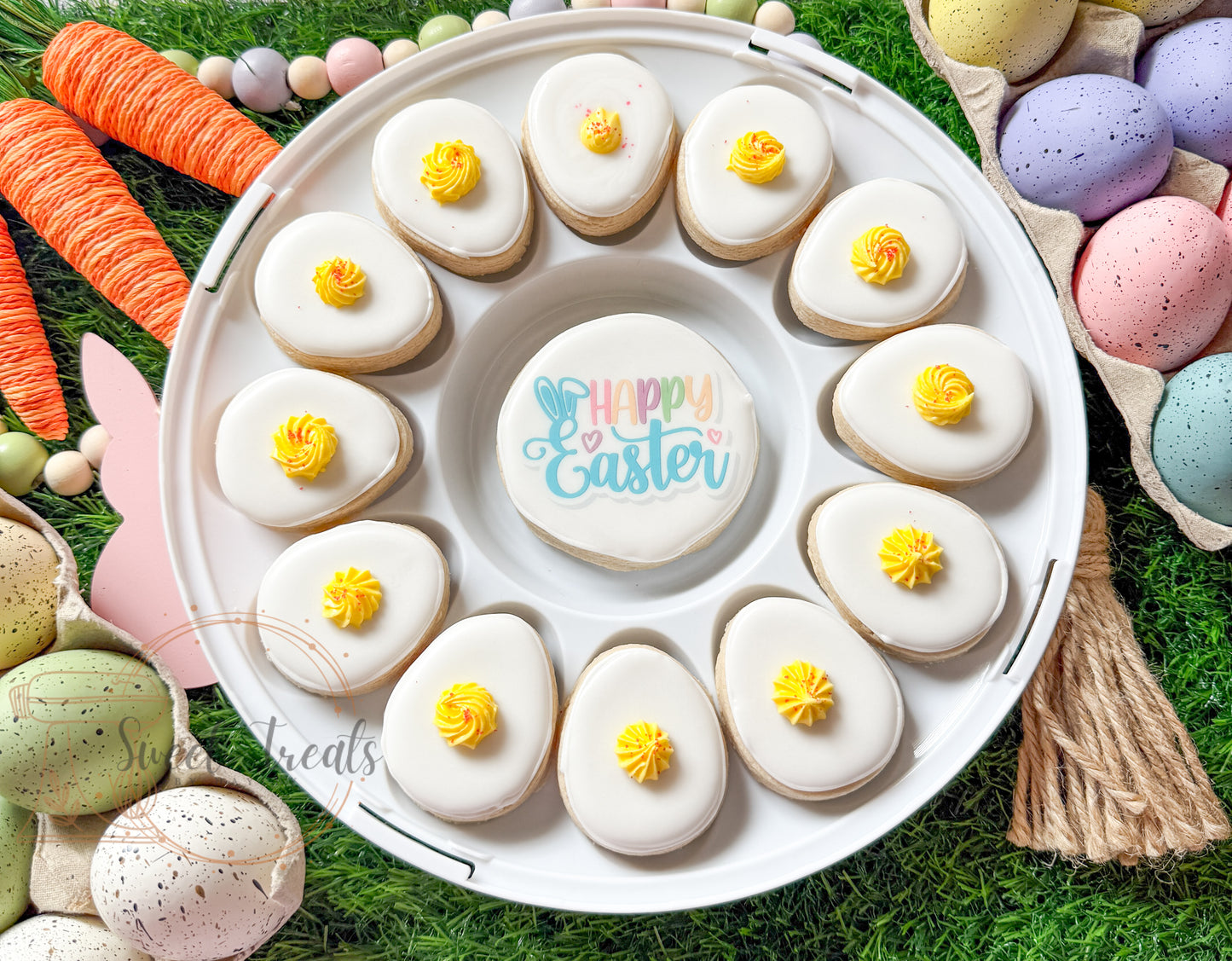 13 piece Egg platter