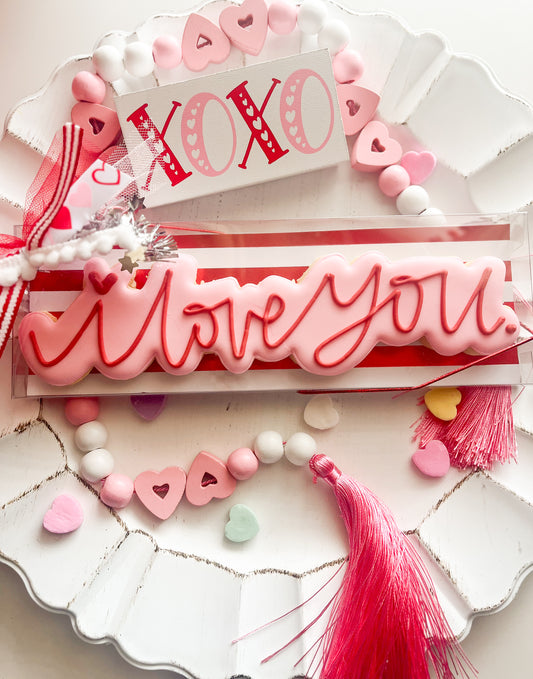 " I LOVE YOU" cookie
