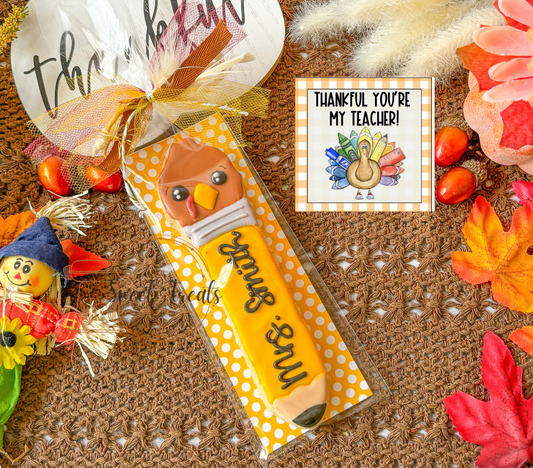 Personalized Turkey Pencil