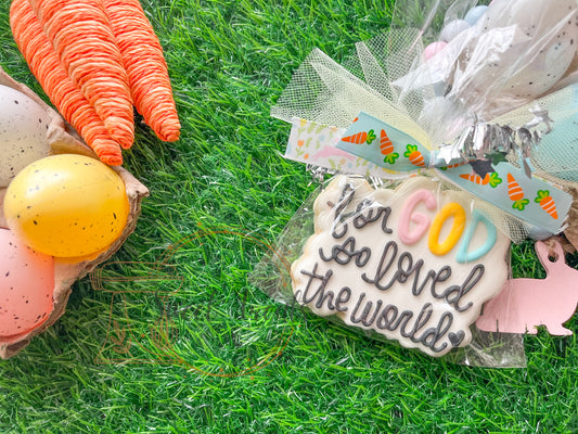 For God so loved the world - Full size cookie