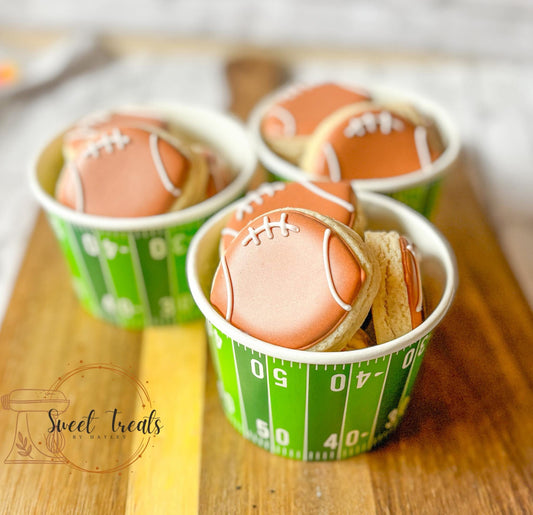 Mini football cups 6 ct