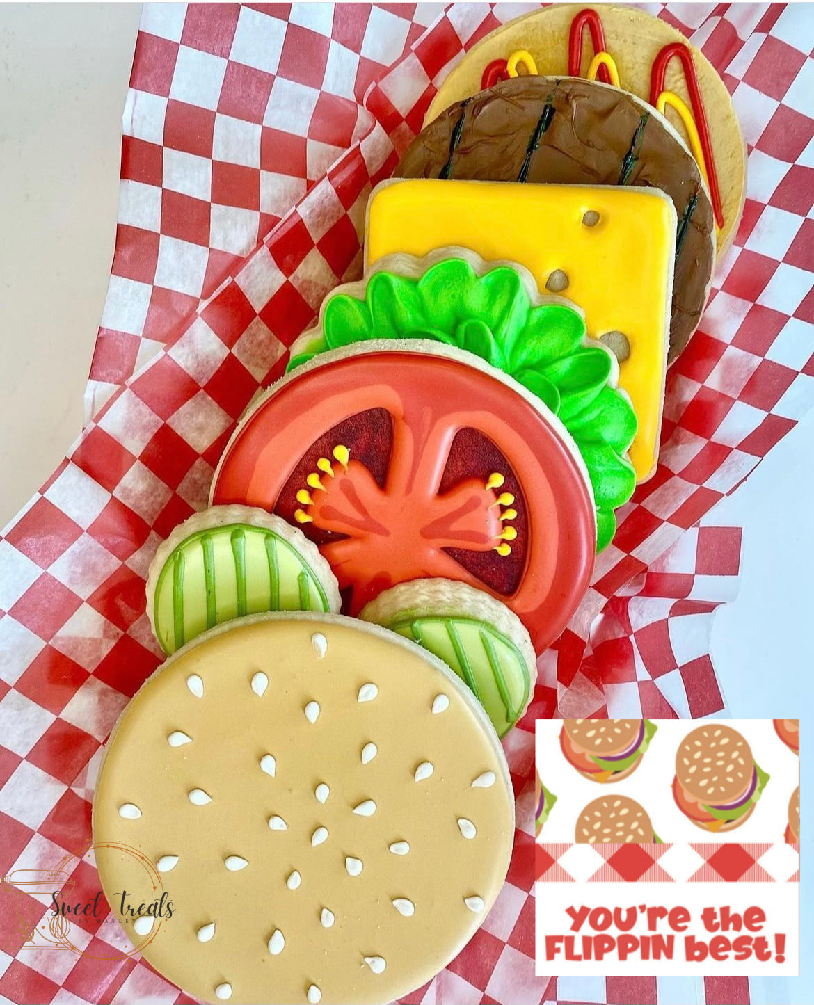Hamburger Cookie Set ( 8pc)