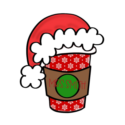 Personalized Santa Coffee Cup
