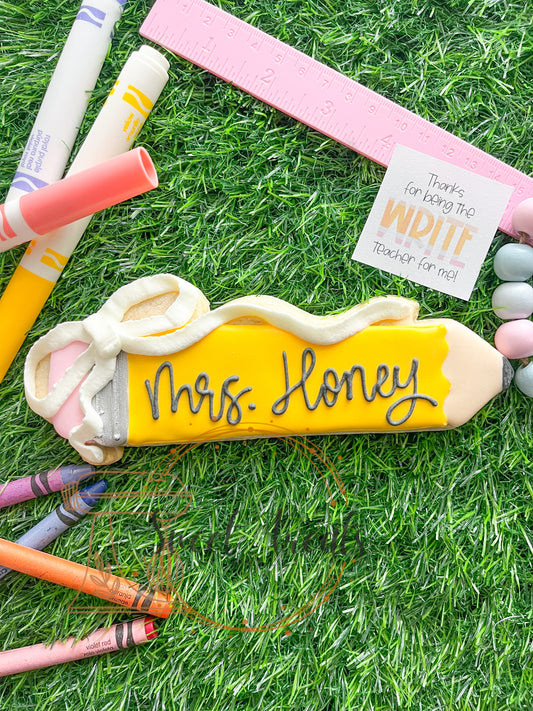 Personalized Bow Pencil