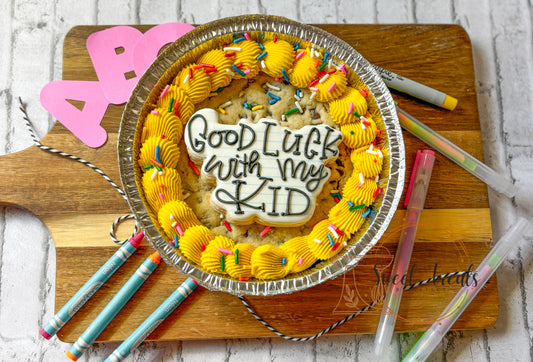 Good Luck with My Kid Cookie Cake